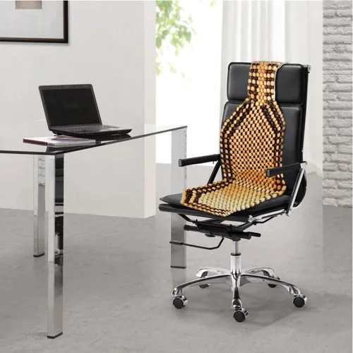 Vista 7 de Zento Deals cojín de confort para asiento con cuentas de madera