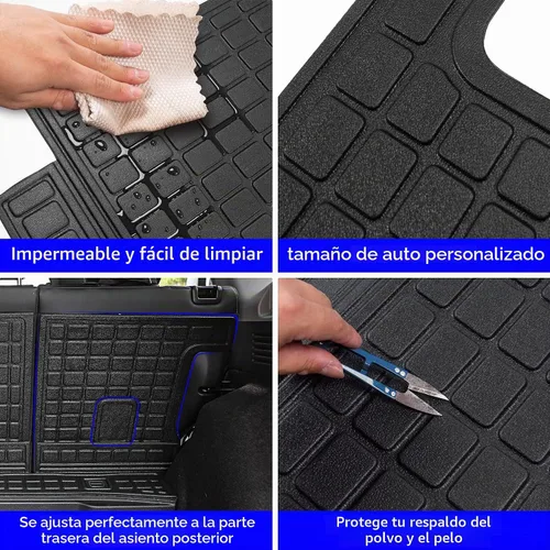 Vista 6 de Rongtaod Alfombrilla de carga y respaldo para Honda CRV 2017-2022 (solo gasolina) NOT for Touring and Hybrid, Trunk Mat Cargo Liner Trunk Liner