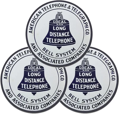 Vista 11 de Public Telephone Bell Systems - Letrero de teléfono vintage, sello giratorio para el emblema del teléfono, letreros de gas vintage, reproducción