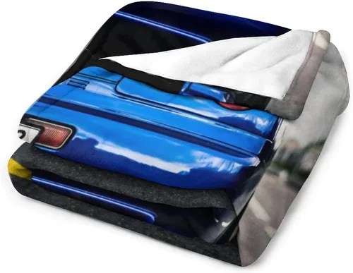 Vista 3 de R34 2000 Skyline - Manta de carretera azul de franela súper suave, ligera, refrescante, para niños y niñas, ropa de cama suave de franela de 40 x 50