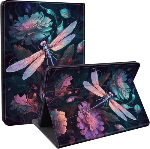 Vista 27 de Funda diseñada para Microsoft Surface Pro 11/10/9, protección ligera, múltiples ángulos, piel sintética, delgada, con función de encendido y apagado