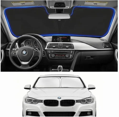Vista 115 de Parasol para parabrisas para BMW X1 E84 2016-2024 2025, accesorios – Cubierta de parasol para parabrisas de ventana delantera, ajuste personalizado