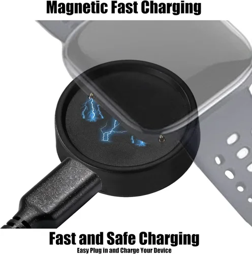 Vista 5 de Base de carga magnética tipo C de 2 piezas para Amazfit Bip6