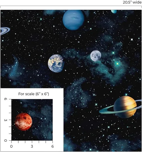 Vista 9 de NextWall Cosmos Space - Papel tapiz autoadhesivo
