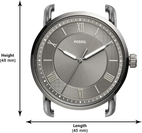 Vista 5 de Fossil Copeland - Reloj de cuarzo de acero inoxidable con correa de piel para hombre.