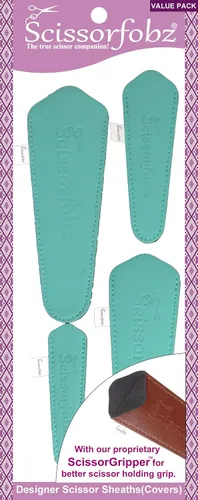 Vista 46 de Fundas protectoras para tijeras de diseño, para pequeñas tijeras de bordado, color verde mar, #SS-7