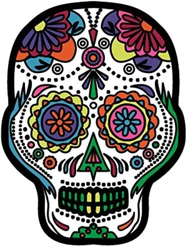 Vista 9 de Dia De Los Muertos - Marcador de pelota de golf y clip para sombrero de rosa roja BandSkull