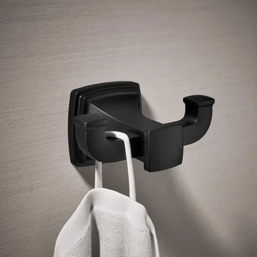Vista 2 de Kohler 27411-BL Riff Gancho doble para bata, negro mate