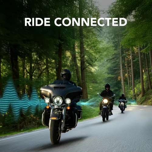Vista 5 de Sena OUTRUSH 2 - Casco modular de motocicleta inteligente con conectividad Bluetooth y comunicación de intercomunicación de malla Negro mate