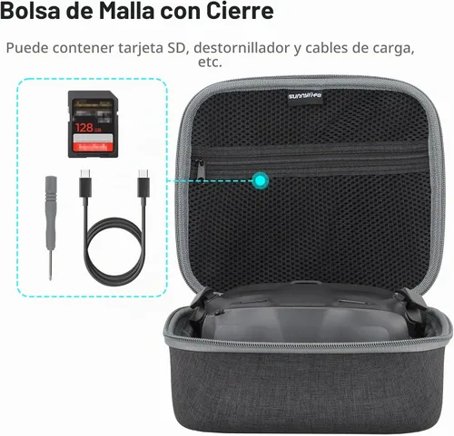 Vista 3 de Estuche de transporte para gafas N3, estuche de almacenamiento portátil para gafas DJI N3, accesorios