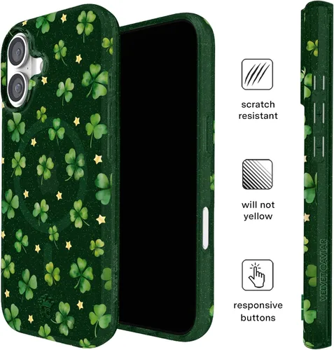 Vista 1371 de VELVET CAVIAR Funda para iPhone 15, compatible con MagSafe, probada contra caídas de 10 pies, fundas protectoras de diseño, leopardo color rosa