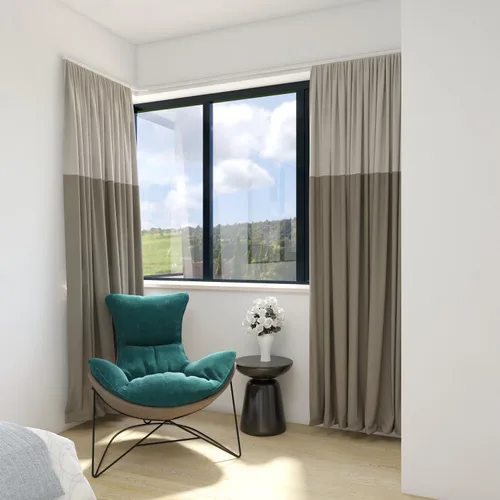 Vista 6 de ZSHINE Cortina de un solo riel para montaje en techo o pared, rieles de cortina resistentes para sala de estar, dormitorio, divisor de habitación