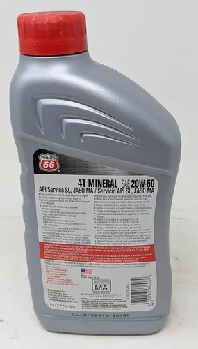 Vista 2 de 4T (paquete de 6) SAE20W-50 4 ciclos de aceite de motor de cuarto de galón para ATV y motocicletas