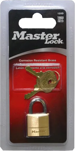 Vista 11 de Master Lock 120Q Candados anchos con llave, 3/4 pulgada, latón macizo, 4 unidades, 120Q
