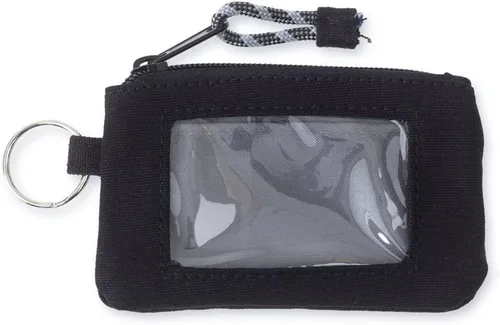 Vista 2 de KAVU Stirling Cartera delgada de lona de algodón con cremallera de doble cara