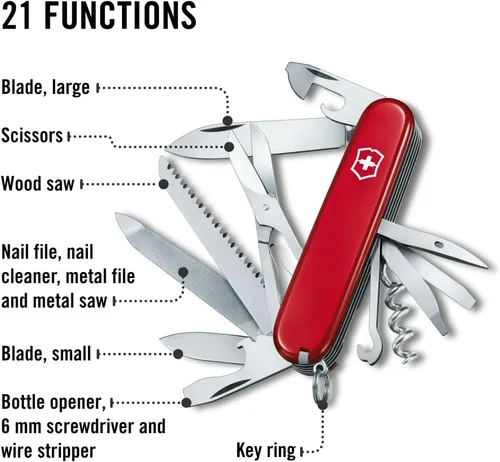 Vista 4 de Victorinox Swiss Army Ranger – Navaja de bolsillo, color rojo, 91 mm