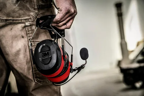Vista 21 de 3M Pro-Comms - Protector auditivo electrónico, orejeras inalámbricas con tecnología Bluetooth y micrófono de brazo externo con cancelación de ruido