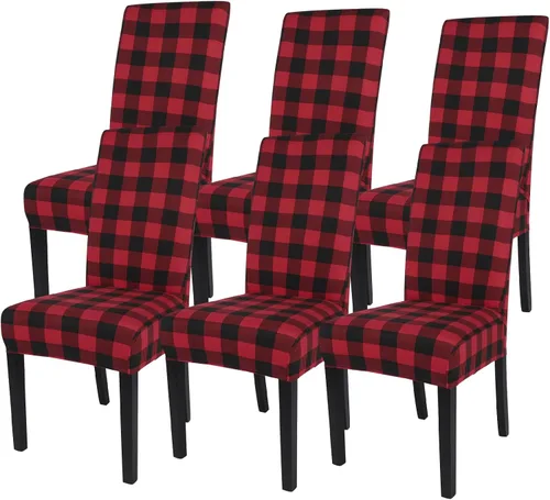 Vista 22 de SearchI Juego de 2 fundas elásticas para sillas Parsons de comedor, fundas elásticas con estampado de elastano, extraíbles, lavables, fundas Flor