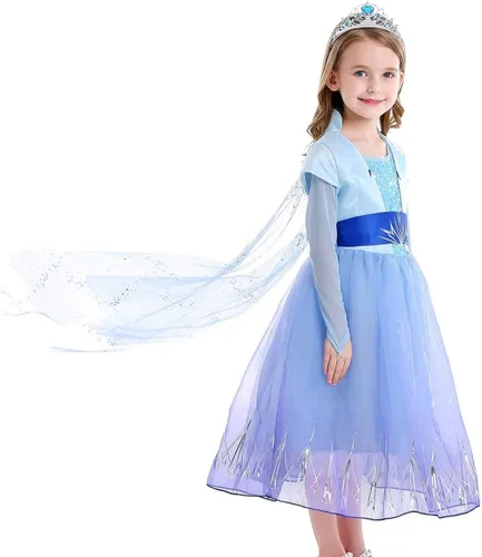 Vista 2 de iTVTi Disfraz de princesa para niñas vestidos de fiesta elegantes para Halloween y Navidad