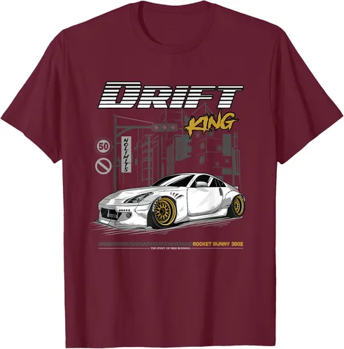 Vista 12 de Z34 370 Fairlady Z - Camiseta gráfica de cuerpo ancho, Negro, S