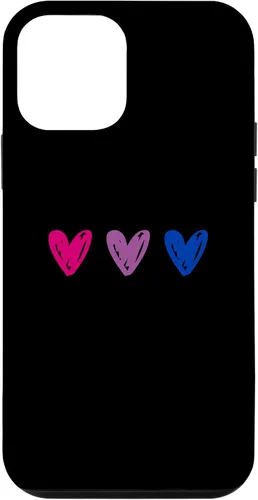 Vista 16 de iPhone 16 Bisexual Pride Hearts Bi Pride Flag Case