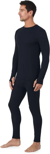 Vista 3 de Cuddl Duds Ropa interior térmica para hombre, forro polar, capa base para clima frío, parte superior e inferior de leggings, conjunto de invierno
