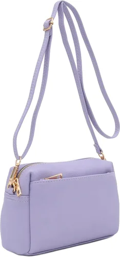 Vista 2 de FashionPuzzle Triple Zip Small Crossbody Bag