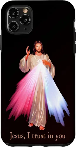 Vista 13 de Funda para iPhone 13 Pro Max Jesús con la que confío en ti Divina Misericordia Misericordiosa Jesús