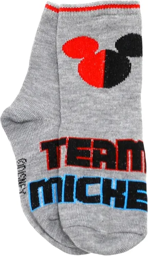 Vista 4 de Disney Paquete de 5 calcetines de Mickey Mouse para niño, Azul