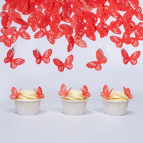 Vista 7 de Flores comestibles, hojas comestibles y mariposas comestibles blancas, papel de oblea, decoración de cupcakes para decorar papel de arroz