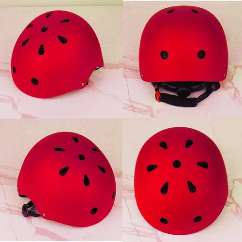 Vista 15 de Casco ajustable para niños con rodilleras, coderas y muñequeras - Cascos de bicicleta para niños pequeños de 3-5, 5-8, 8-14 años - Perfecto