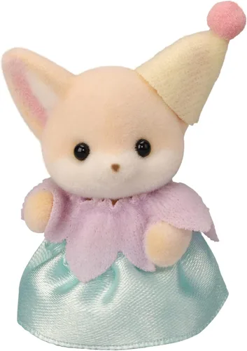 Vista 2 de Calico Critters – Tren de arco iris de nube flotante – Serie de atracciones Calico Land – Juguete de simulación para niños, vehículo en miniatura