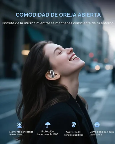 Vista 6 de CoolJumper Auriculares con traductor de idiomas AI en tiempo real, soporte de 144 idiomas para viajes y aprendizaje, auriculares Bluetooth 3 en 1