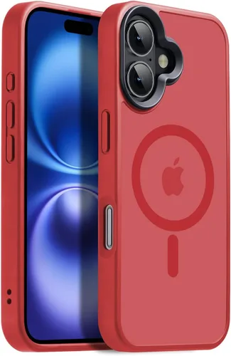 Vista 77 de Funda magnética para iPhone Air con protector de lente de cámara, protección grado militar de 10 pies, compatible con funda MagSafe Slim para iPhone