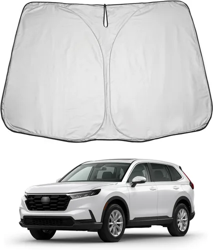 Vista 24 de LUWU Parasol para parabrisas para Dodge RAM 1500 y 2500 2009-2018 - Parasol para ventana delantera con bloqueo de rayos UV