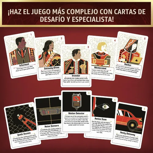 Vista 6 de Thames & Kosmos: The Gang - Juego de cartas de póquer cooperativo