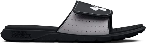 Vista 4 de Under Armour Ignite 7 Slide Sandalia para hombre, (003) NegroBlancoNegro