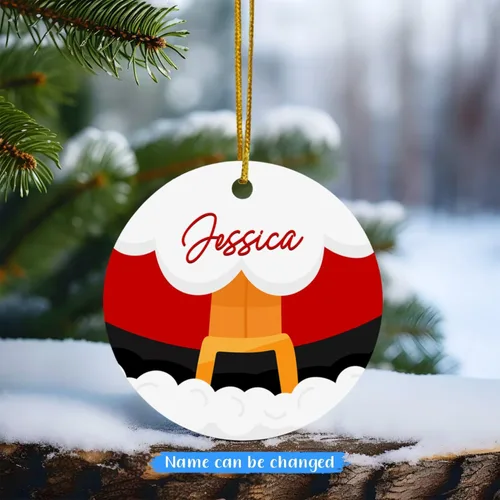 Vista 2 de Adorno de Navidad personalizado, adorno de Navidad personalizado para hijo/hija, recuerdos de vacaciones para padres y bebés