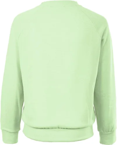 Vista 45 de MixMatchy Sudadera básica suave y cómoda de forro polar con cuello redondo para mujer