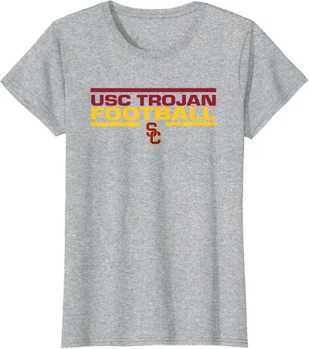 Vista 6 de Camiseta con licencia oficial de USC Trojans Football Tackle, Negro