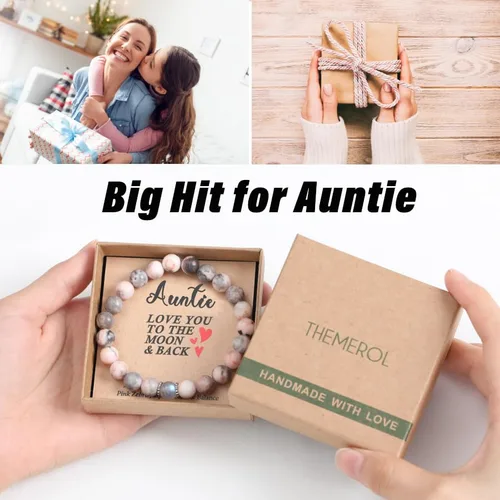 Vista 4 de Aunt Gifts from Niece Auntie Gifts Aunt Gifts from Nephew Best Aunt Ever Gifts Bracelet Birthday Mothers Day Gift Just Because Gifts for Her