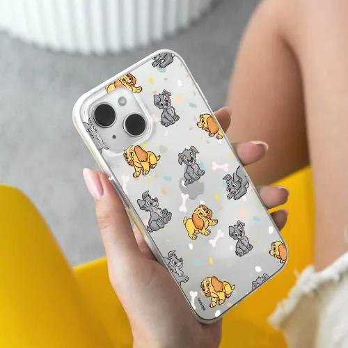 Vista 5 de ERT GROUP Funda para Apple iPhone 14 Plus, original y oficial, diseño de Disney Lady and The Tramp 002 adaptado de manera óptima a