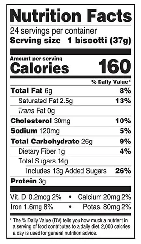 Vista 2 de Chocolate con almendras Biscotti, 24 ct.