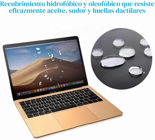 Vista 5 de F FORITO Paquete de 2 protectores de pantalla antirreflejos para laptop compatibles con MacBook Air 13 2018-2020 con Touch ID versión A1932 A2179