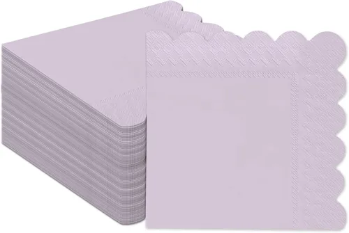 Vista 11 de qiqee 24 colores Morandi servilletas de cóctel 5x5 pulgadas, servilletas desechables para bebidas, boda, cena, fiesta de cumpleaños, diseño de ola