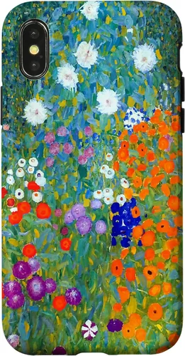 Vista 5 de Funda para iPhone 16 Gustav Klimt Flower Garden
