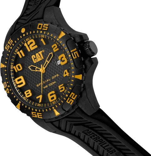 Vista 2 de CAT Special OPS 2 - Reloj para hombre, color negroamarillo, caja de 1.791in (K3.121.21.117), Negro