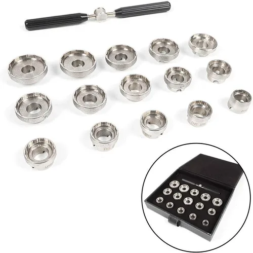 Vista 2 de 15 troqueles de apertura de caja de reloj, compatible con Breitling Watch Removal Tool Kit de abridor de EE. UU, Moderno