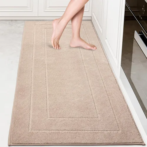 Vista 16 de PURRUGS Alfombra de cocina lavable a máquina, de 24 x 35.5 pulgadas, antideslizantes, antideslizantes, tapetes de pie suaves y superabsorbentes