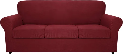 Vista 14 de MAXIJIN Fundas para sillas de 2 piezas con brazos, súper elásticas, para sala de estar, perros, a prueba de mascotas, protector de sofá ajustable